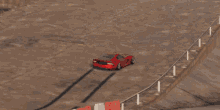 Video Game Red Car Drifting GIF