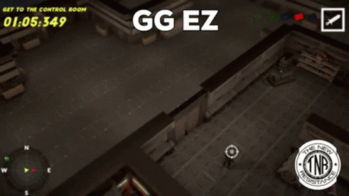 Video Game Saying GG EZ