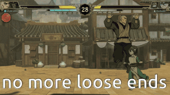 Video Game Scene Saying No More Loose Ends GIF