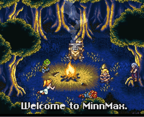 Video Game Scene With Welcome to Minnmax