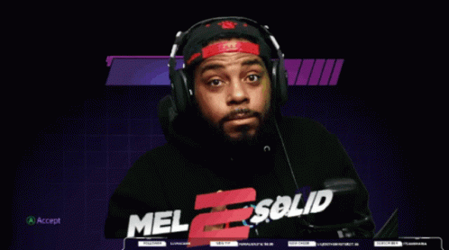 Video Game Screen Man With Headphones Melsond