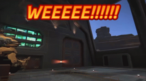 Video Game Screen Saying Weeeee