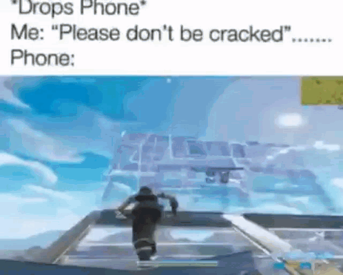 Video Game Screenshot Drops Phone Please Don't Be Cracked