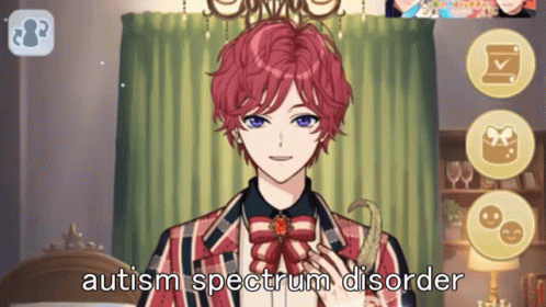 Video Game Screenshot Saying Autism Spectrum Disorder
