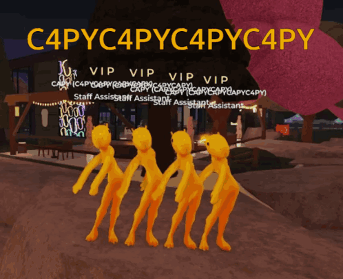 Video Game Screenshot Saying C4pyc4pyc4pyc4py