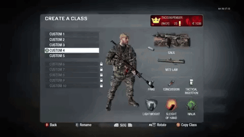 Video Game Screenshot Saying Create A Class GIF