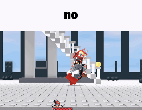 Video Game Screenshot Saying No