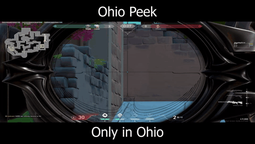 Video Game Screenshot Saying Ohio Peek