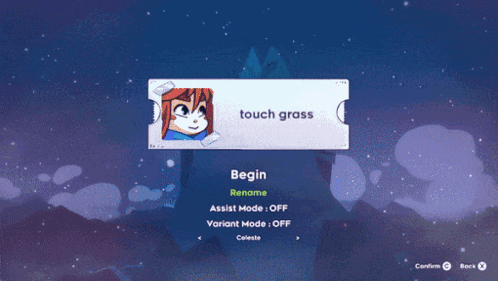 Video Game Screenshot Touch Grass