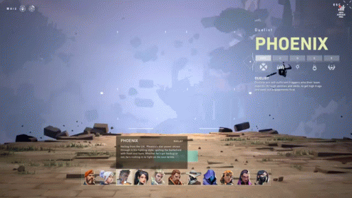 Video Game Screenshot With Phoenix