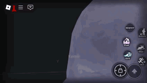 Video Game Screenshot With Request Button