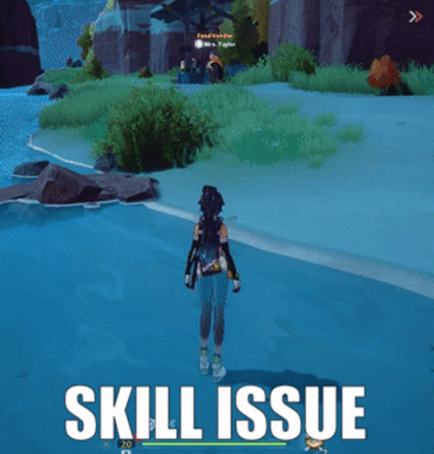 Video Game Skill Issue Screenshot