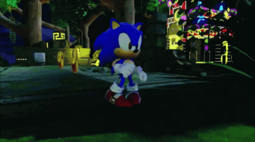 Video Game Sonic The Hedgehog Dancing Hill Toe Moves GIF