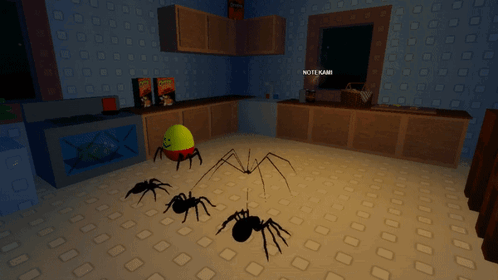 Video Game Spiders and Box of Cheerios