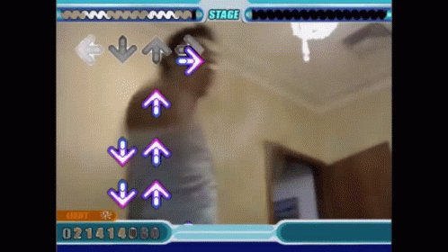 Video Game Stage Arrows Up Down