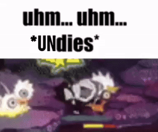Video Game Text Uhm Uhm Undies