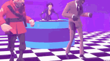 Video Game Tf2 Characters Dancing At Disco GIF