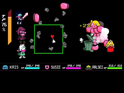 Video Game Trash Can Filled With Pink Balls GIF