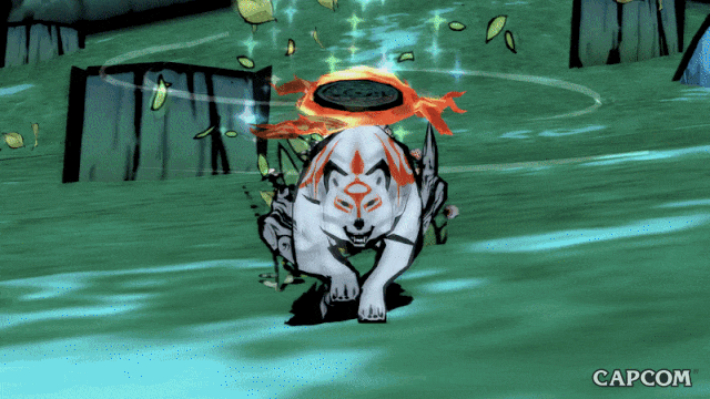 Video Game White Wolf Okami Amaterasu Running GIF