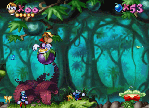 Video Game With 53 on Top Left