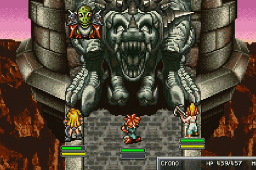 Video Game With Crono and Monster