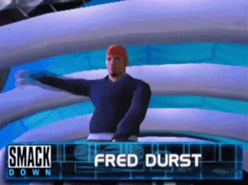 Video Game Wrestler Fred Burst GIF