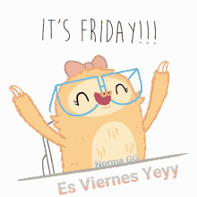Viernes It's Firday Es Viernes Yeyy GIF