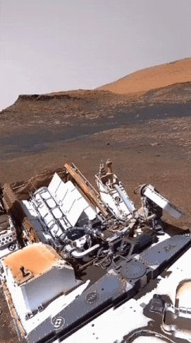 View From Mars Rover GIF