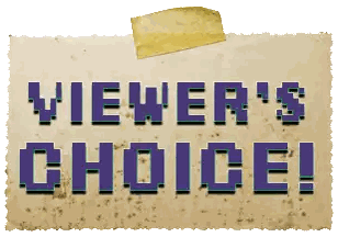 Viewer's Choice Sign Taped to Paper