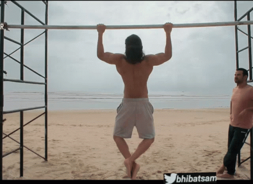 Vijay Deverakonda Pull Ups And Lift GIF