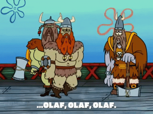 Viking Spongebob Olaf GIF