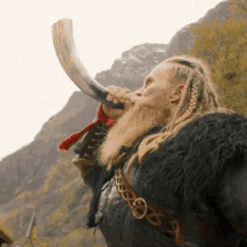 Vikings Horn Blow GIF