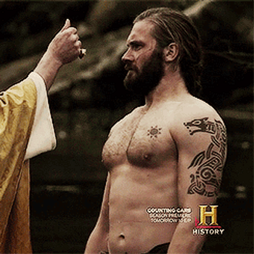 Vikings Refused To Get Baptized GIF