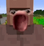 Villager Scream Meme GIF