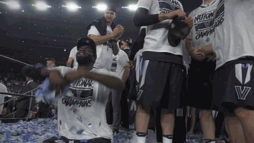 Villanova National Champion Celebration Confetti GIF