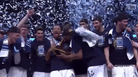 Villanova Wildcats Basketball Champions Confetti GIF