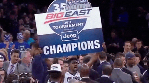 Villanova Wildcats Basketball Champions Signage GIF