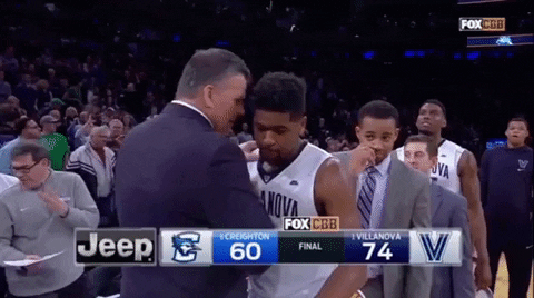 Villanova Wildcats Basketball Team Handshake GIF