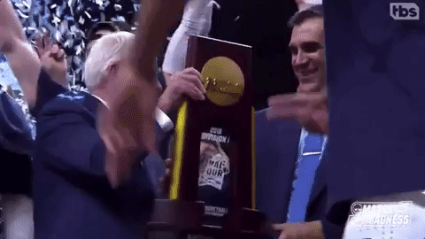 Villanova Wildcats College Basketball Championship Trophy GIF