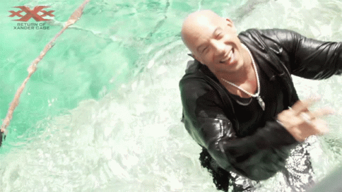 Vin Diesel Diving On The Water GIF