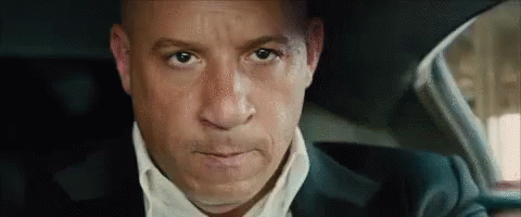 Vin Diesel Driving Forceful GIF