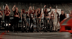 Vin Diesel Family Racing Cars Line Up GIF