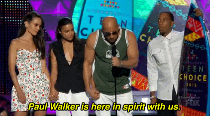 Vin Diesel Fast And Furious Family Award Speech GIF
