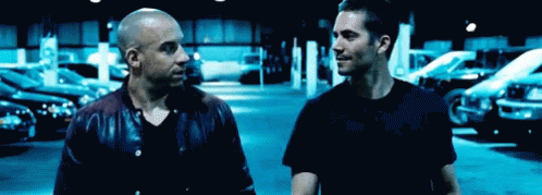 Vin Diesel Fast And Furious Family Paul Walker GIF