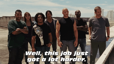 Vin Diesel Fast And Furious Family Paul Walker GIF