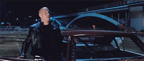 Vin Diesel Getting Off The Car GIF