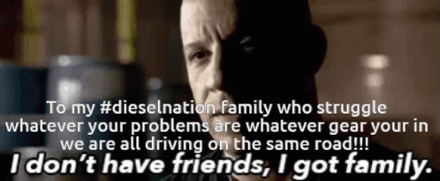 Vin Diesel Heatfelt Message To Family GIF