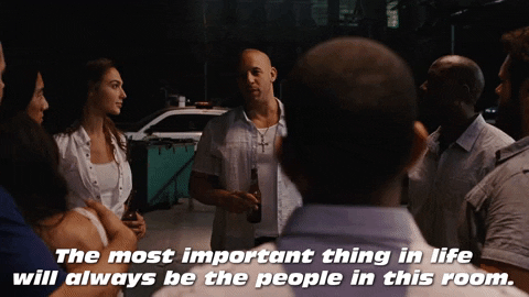 Vin Diesel People In Room Is Family GIF