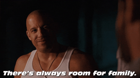 Vin Diesel Room For Family Fast And Furious GIF
