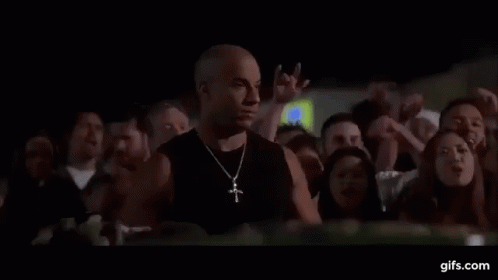Vin Diesel Standing in Front of Crowd